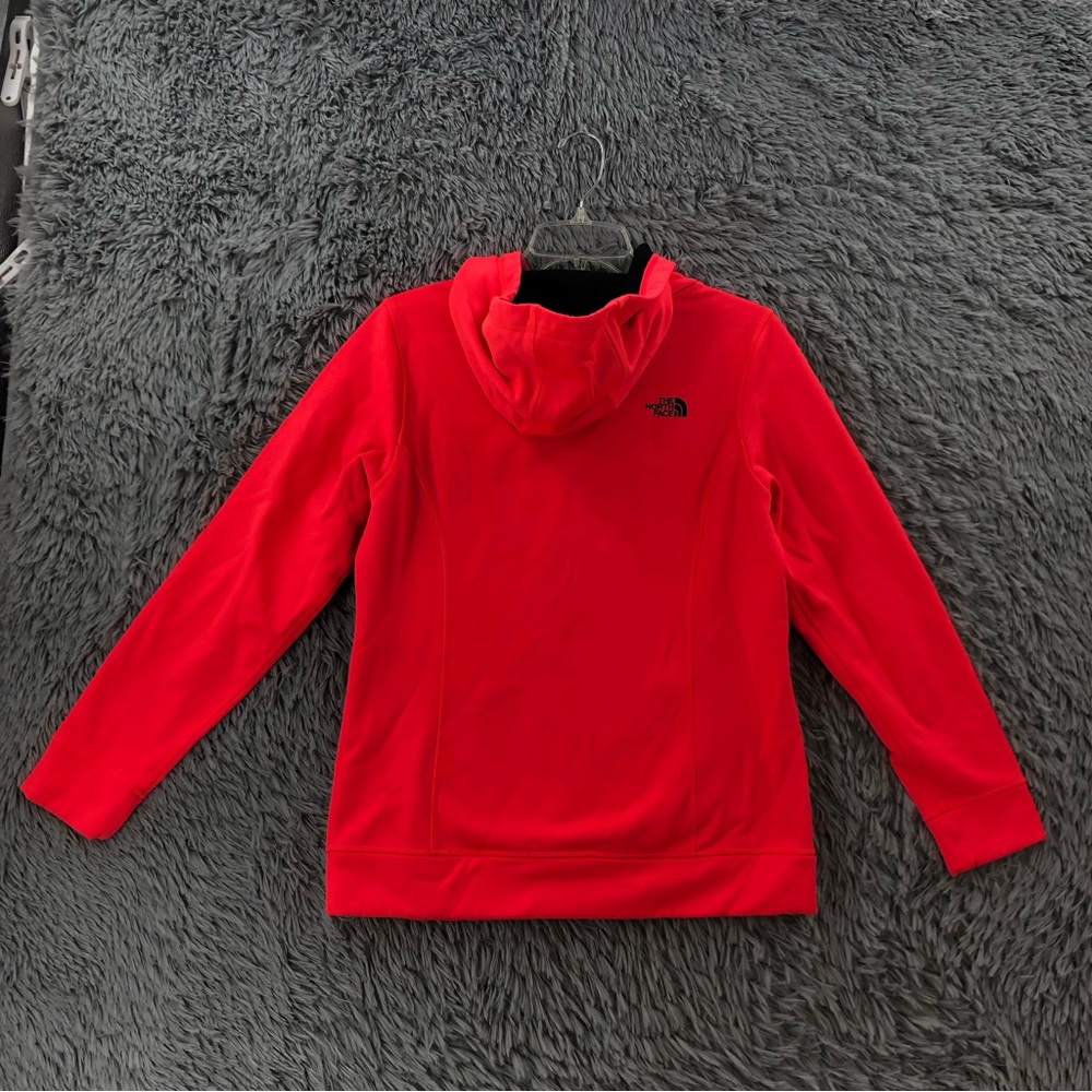 North Face Hoodie Womens Medium Spellout Logo Kangaroo Pocket - Picture 11 of 12